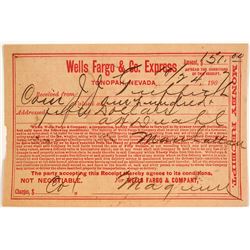 Wells Fargo Tonopah, Nevada Receipt