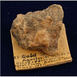 Utah Mine Gold Specimen