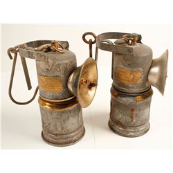 2 Dewar ITP Carbide Lamps