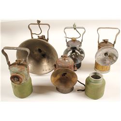 5 Justrite Carbide Lamps