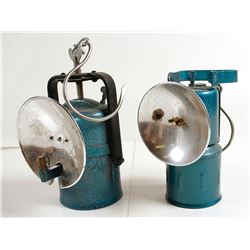 2 Premier Carbide Lamps