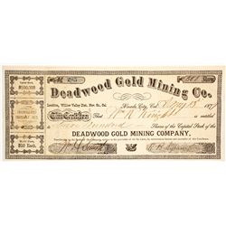Deadwood Gold Mining Co. Stock Certificate