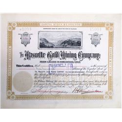 Mascotte Gold Mining Co. Stock Certificate