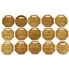 Image 1 : Kennecott Copper Corp. Brass Equipment tags (15)