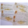 Image 1 : Virginia City, Nevada Mining Checks w/ Nevada Revenue Stamps