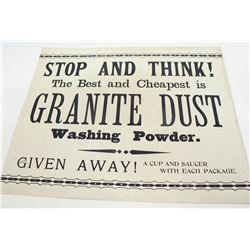 Amusing Granite Dust Broadside