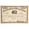Image 1 : Central Land & Mining Company Stock Certificate