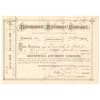 Image 1 : Brunswick Antimony Company Stock Certificate, 1885