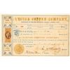 Image 1 : Lyster Copper Company Stock Certificate, 1864, Nelson, Canada East