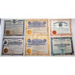 Mexican Mining Stock Certificate Suite