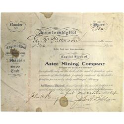 Aztec Mining Co. Stock