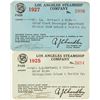 Image 1 : Two Los Angeles Steamship Co. Annual Passes