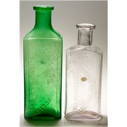 Hughes Drug Bottles (2), Bakersfield