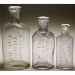 S. J. Hodgkinson Druggist Bottles (3)
