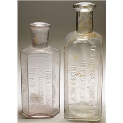 Osburn & Shoemaker Druggists Bottles (2)