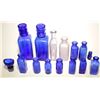 Image 1 : Cobalt Blue Medicine Bottle Grouping ( 15 Pieces )