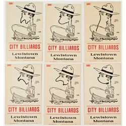 City Billiards "Smile!" Cards (Lewiston, Montana)