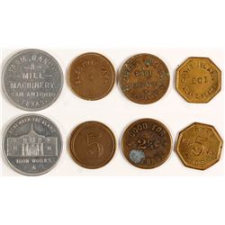 Four Different San Antonio, Texas Tokens