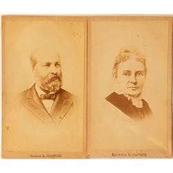 CDVs of President Andrew Garfield and Wife