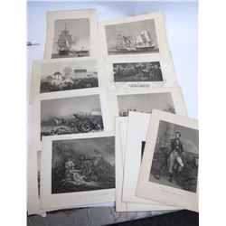 Group of Revolutionary War Engravings Prints