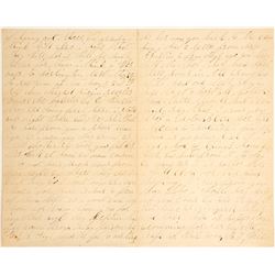 Civil War Letter from Queens Street Hospital