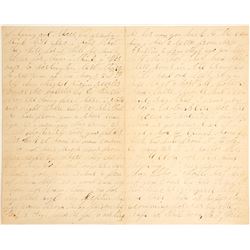 Civil War Letter from Queens Street Hospital