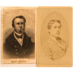 2 CDV's of Naval Officers