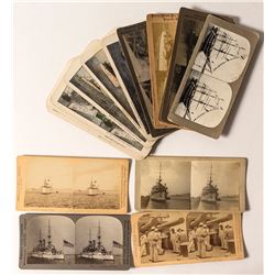 Early Battleship & Naval Stereoviews