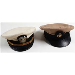 Two US Navy Hats