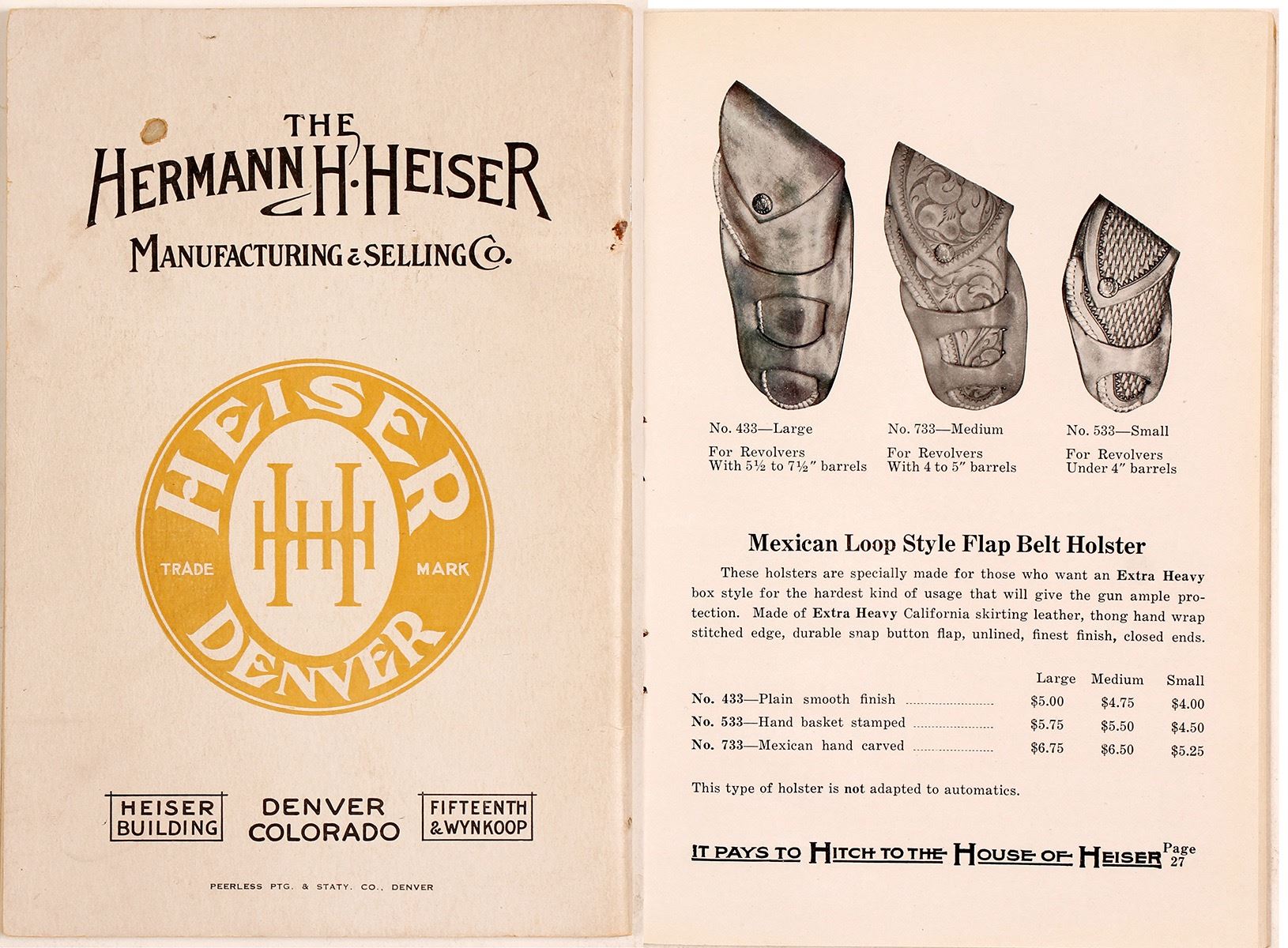 Heiser Holster Catalog