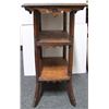 Image 1 : Small Oak Hallway Pedestal Shelf