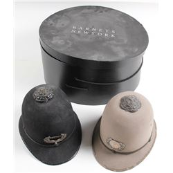 Two "Bobby" Style Helmets