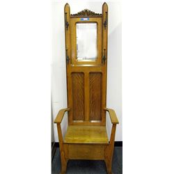 Large Hall Chair and Hat Tree