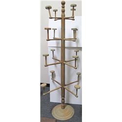 Ornate Wood Hat Tree for Hat Collection
