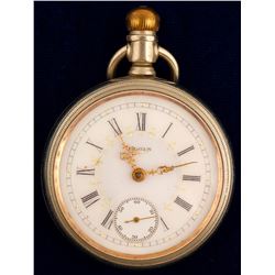 Elgin Pocket Watch/ Gold Hands