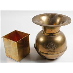 Two Decorative Brass Items