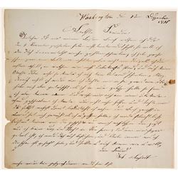 1836 Letter in German from Washington