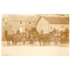 Image 1 : Horse Drawn Fire Wagon Photo Postcard