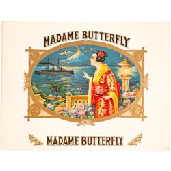 Madame Butterfly Cigar Box Label