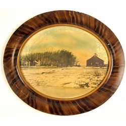 Oval Landscape Photograph