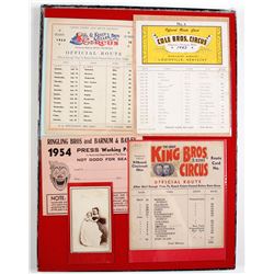 Route Cards of Circus Travels