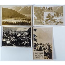 Four Real Photo Postcards of Hyder, Alaska