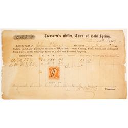 Cold Spring Receipt for Taxes