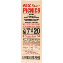 New England Picnic Broadside