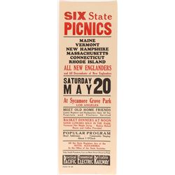 New England Picnic Broadside