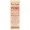 Image 1 : West Virginia Picnic Reunion Broadside