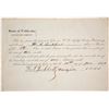 Image 1 : 1853 Siskiyou County Liquor License Possibly for a Man Massacred by Indians