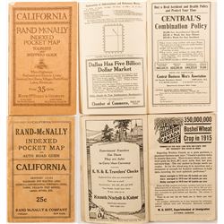 2 California Indexed Pocket Maps