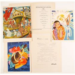 Artistic Hawaiian Menus