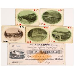 Rare Salmon City Revenue Check Plus Idaho Playing Cards